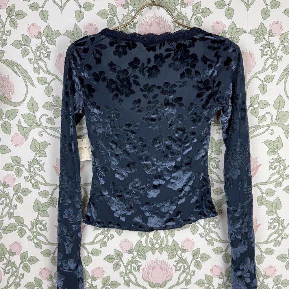 Free People Intimately Velvet Indigo Loved You First Crop Top - Size - XS - Picture 6 of 11